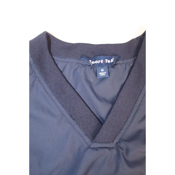 Sports -Tech Budweiser Windbreaker Mens M Navy Jacket Pullover Blue LinedCasual - Picture 5 of 16
